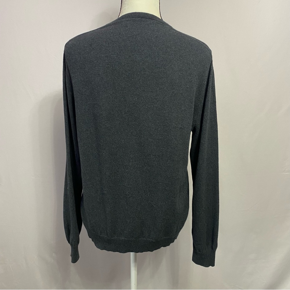2/$30 J. Crew Cotton with Cashmere V Neck Long Sleeve Sweater Size M #1587 - Picture 4 of 11